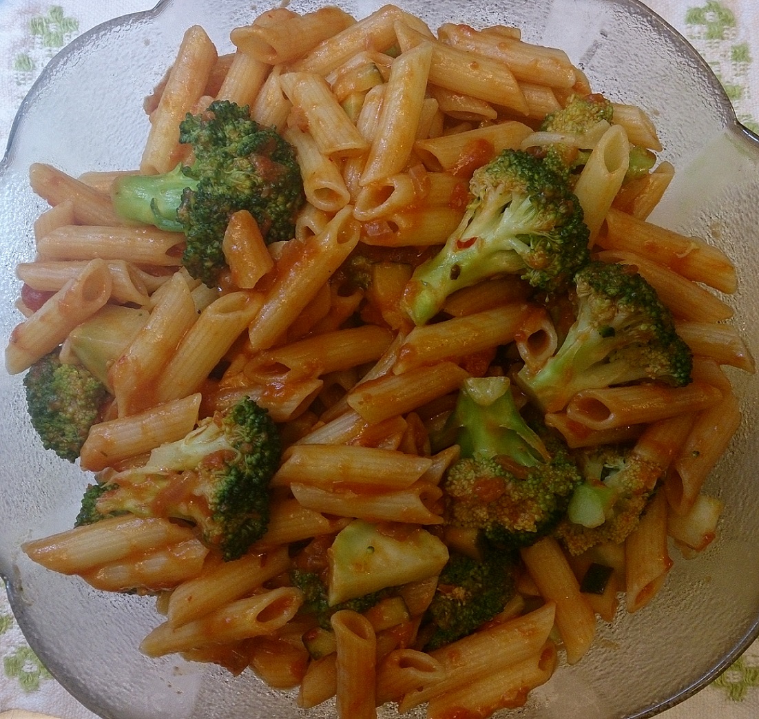 Höstpasta med broccoli